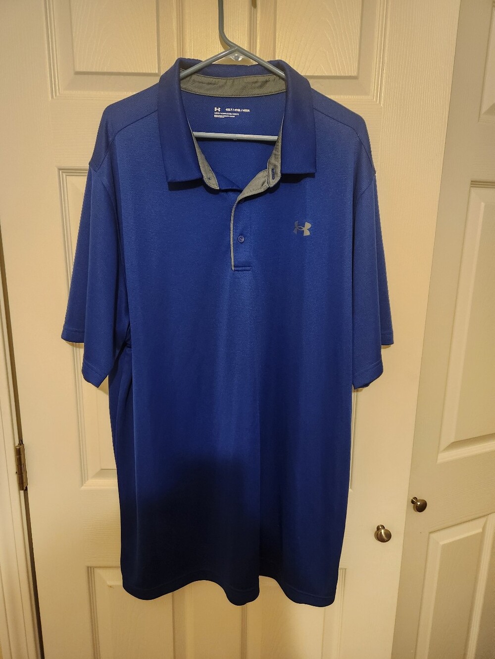 Under Armour 4XLT Blue Short-Sleeve Performance Polo Shirt